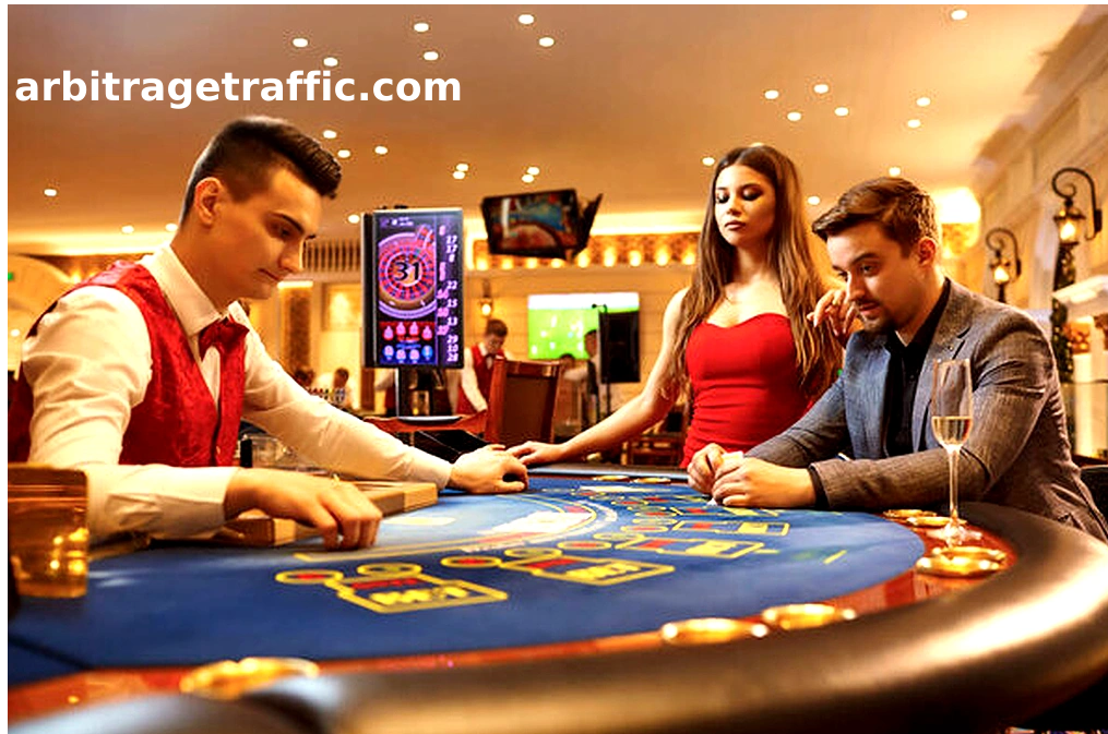 Bàn roulette với các số và màu sắc